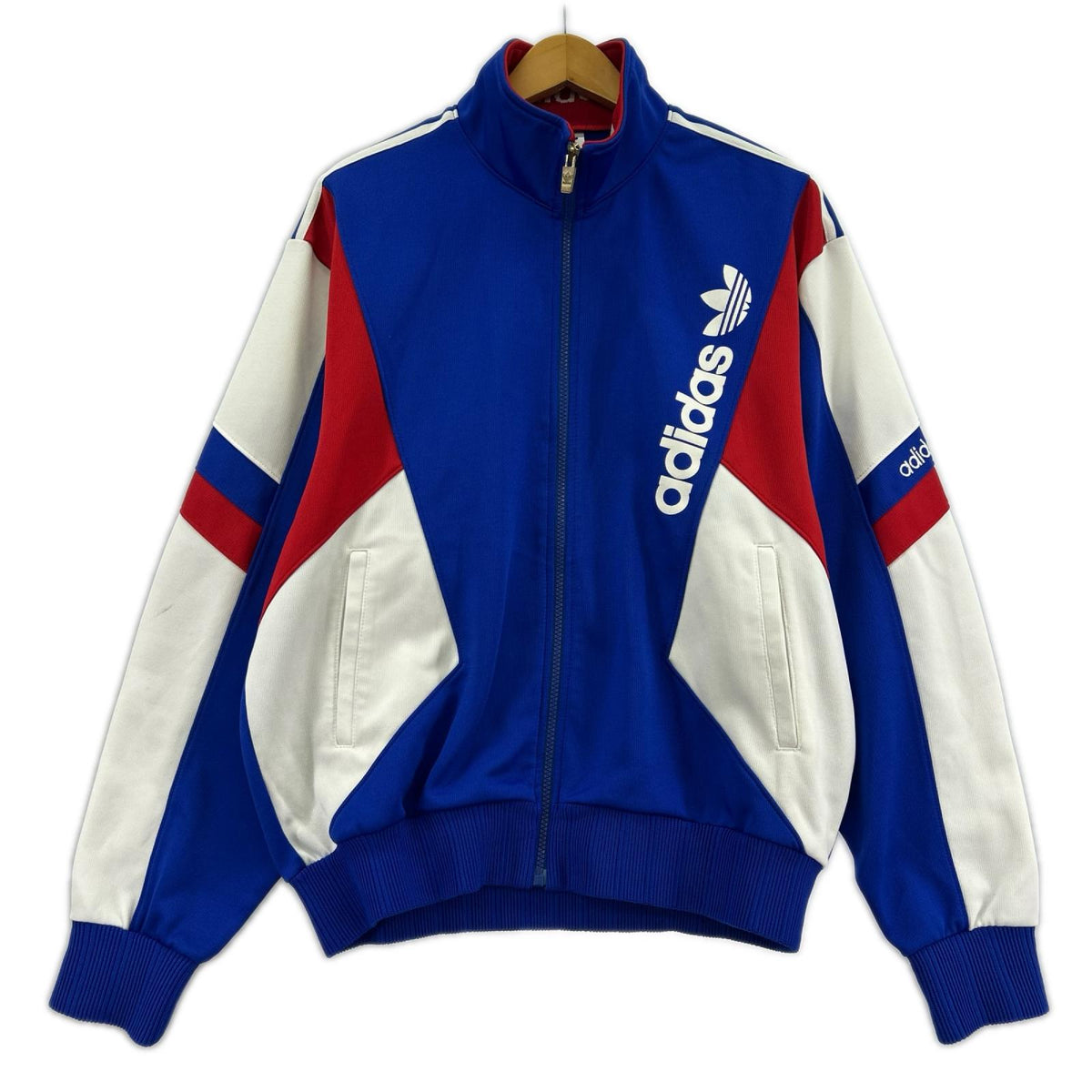 ジャケット adidas ﾃﾞｻﾝﾄ製 ﾄﾗｯｸｼﾞｬｹｯﾄ ﾄﾘｺﾛｰﾙｶﾗｰﾘﾝｸﾞ XO