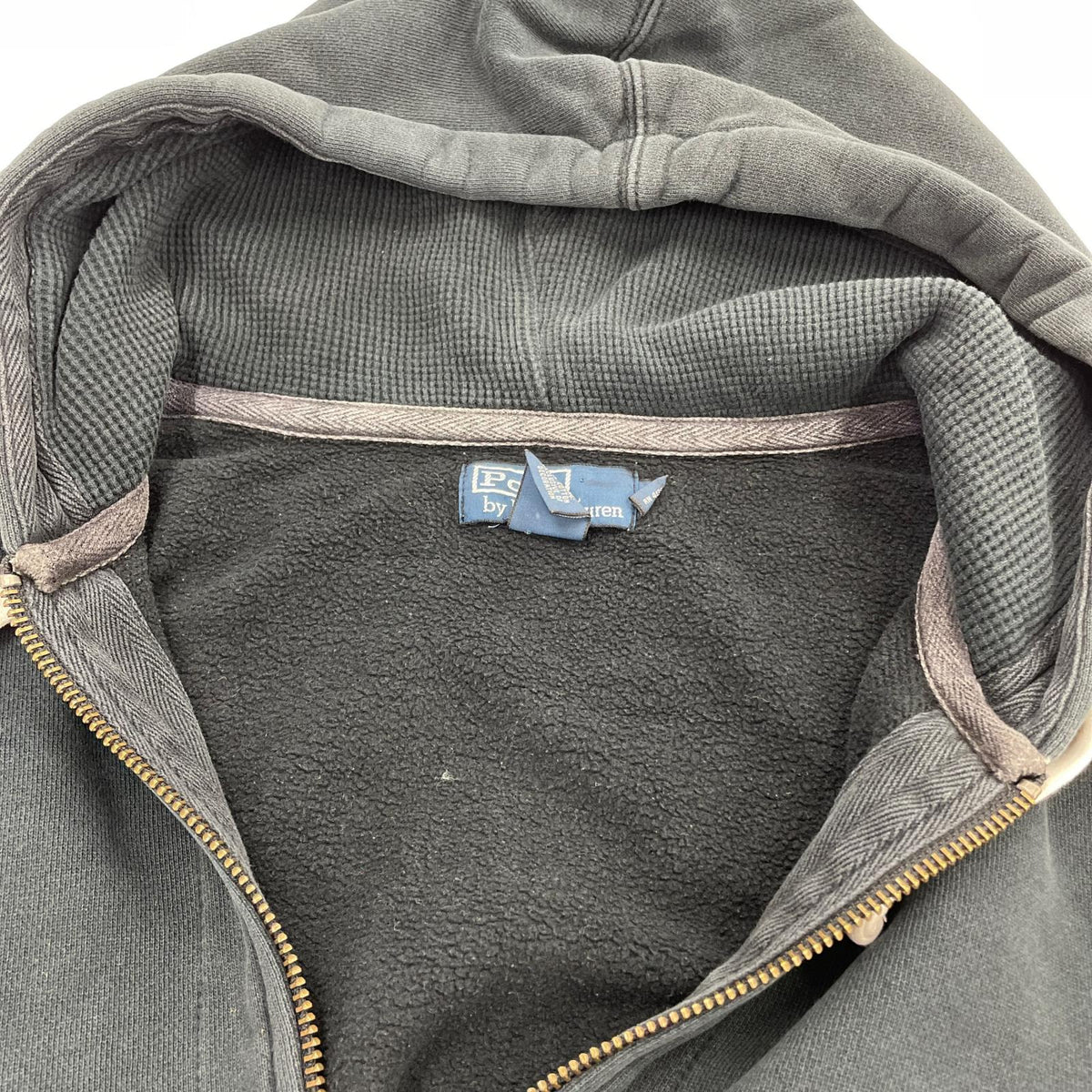 パーカー POLO RALPH LAUREN 90s 裏ｻｰﾏﾙ ｼﾞｯﾌﾟﾊﾟｰｶｰ L ﾌﾞﾗｯｸ L