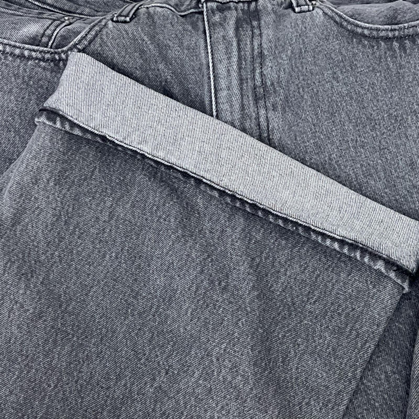 デニムパンツ Levi's premium BAGGY WIDE バギーブラックデニム W32L30