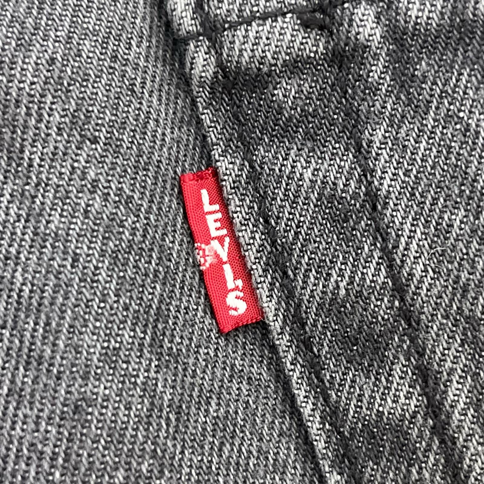 デニムパンツ Levi's premium BAGGY WIDE バギーブラックデニム W32L30