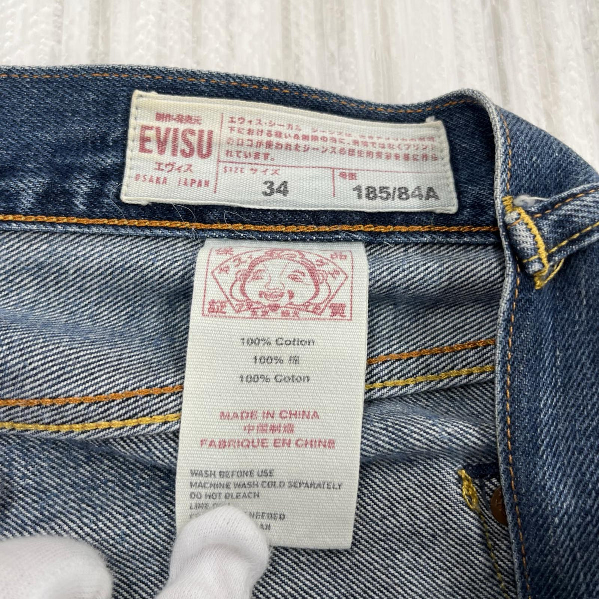 ショートパンツ ﾊｰﾌﾊﾟﾝﾂ ｶﾓﾒ×恵比寿 34 ブルー