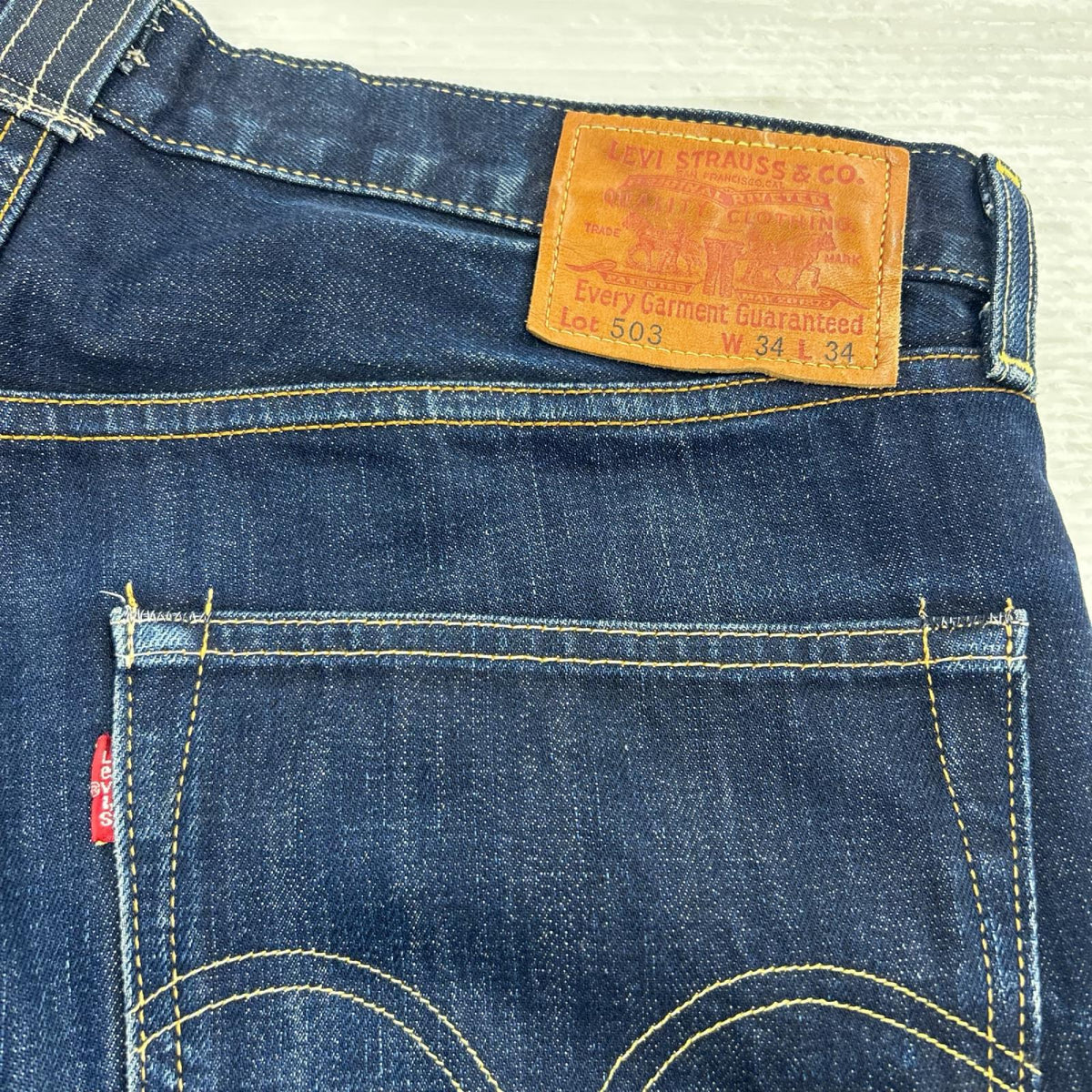 デニムパンツ Levi's 00s 503 ﾃﾞﾆﾑﾊﾟﾝﾂ W34L34 ｲﾝﾃﾞｨｺﾞ 34