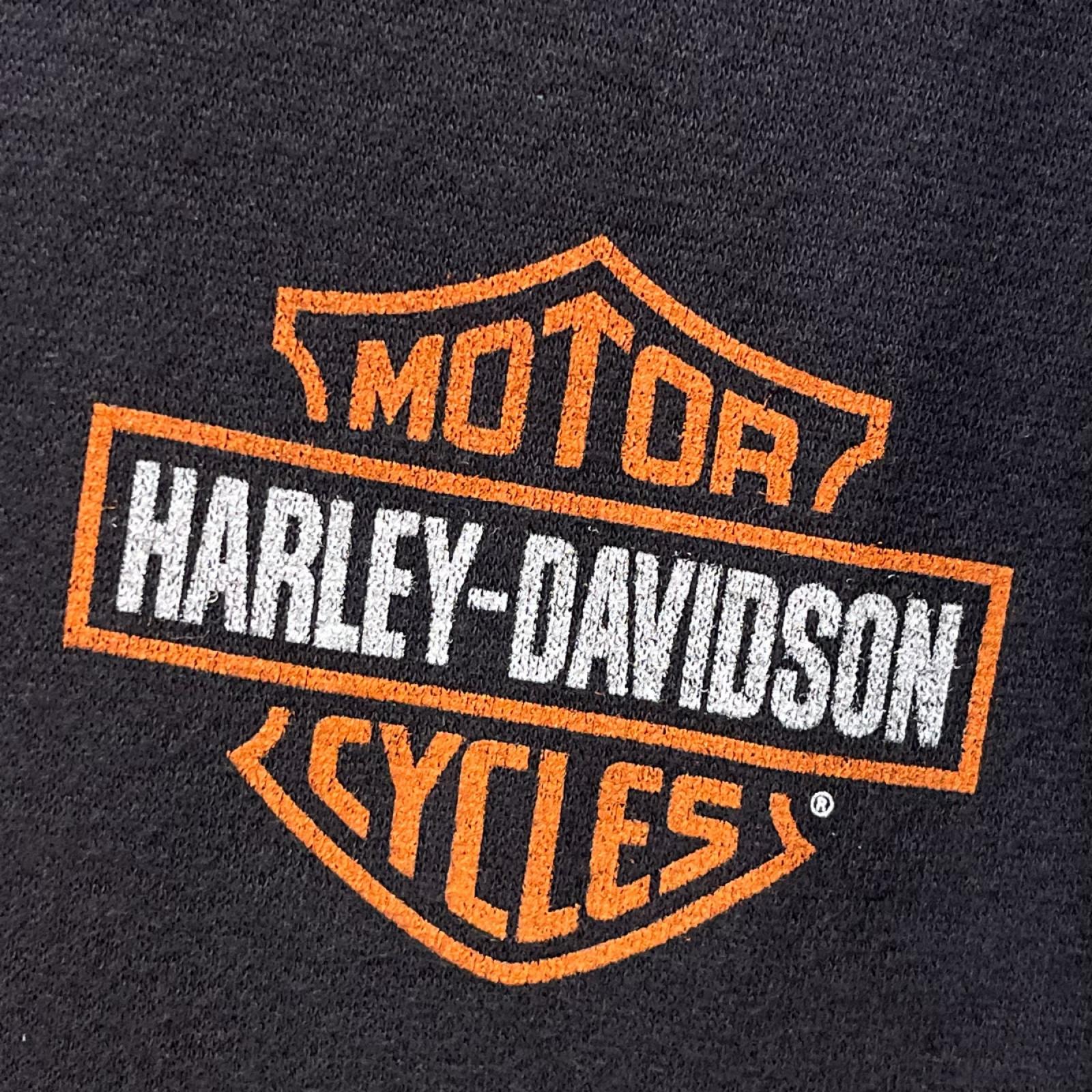 パーカー Hollister×Harley Davidson Boxy Fit ジップパーカー L チャコール L
