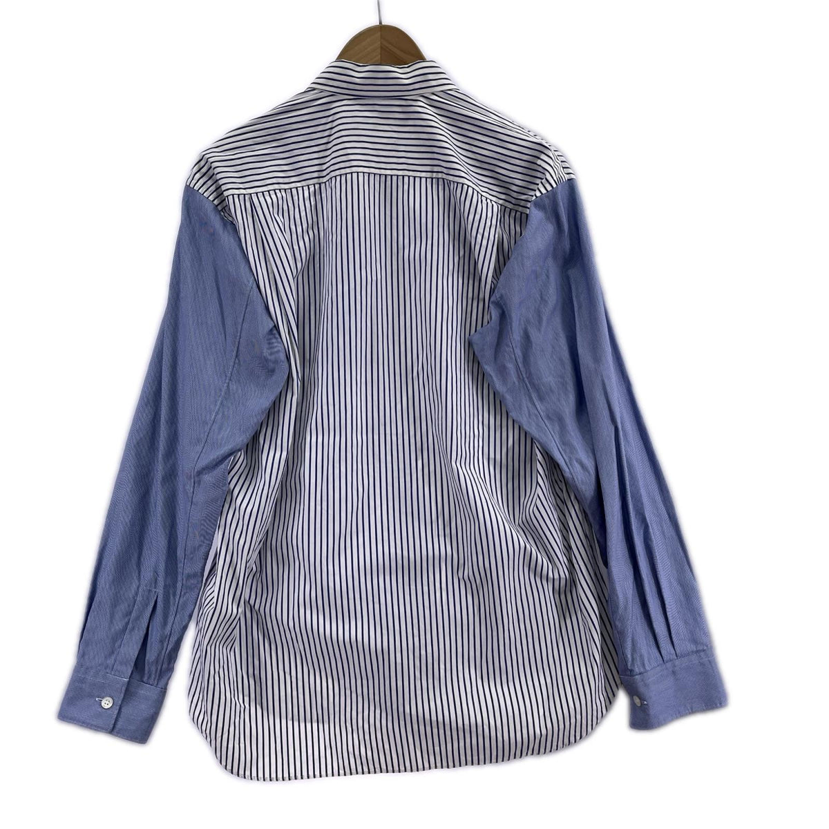 長袖シャツ COMME des GARCONS ｱｰﾄﾊﾟｯﾁﾜｰｸｼｬﾂ S 白青 S