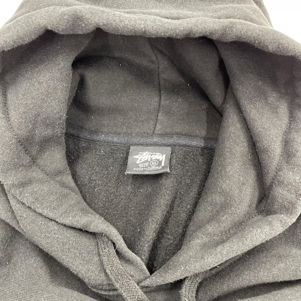 パーカー STUSSY ﾛｺﾞﾌﾟﾘﾝﾄﾊﾟｰｶｰ XL ﾌﾞﾗｯｸ ブラック