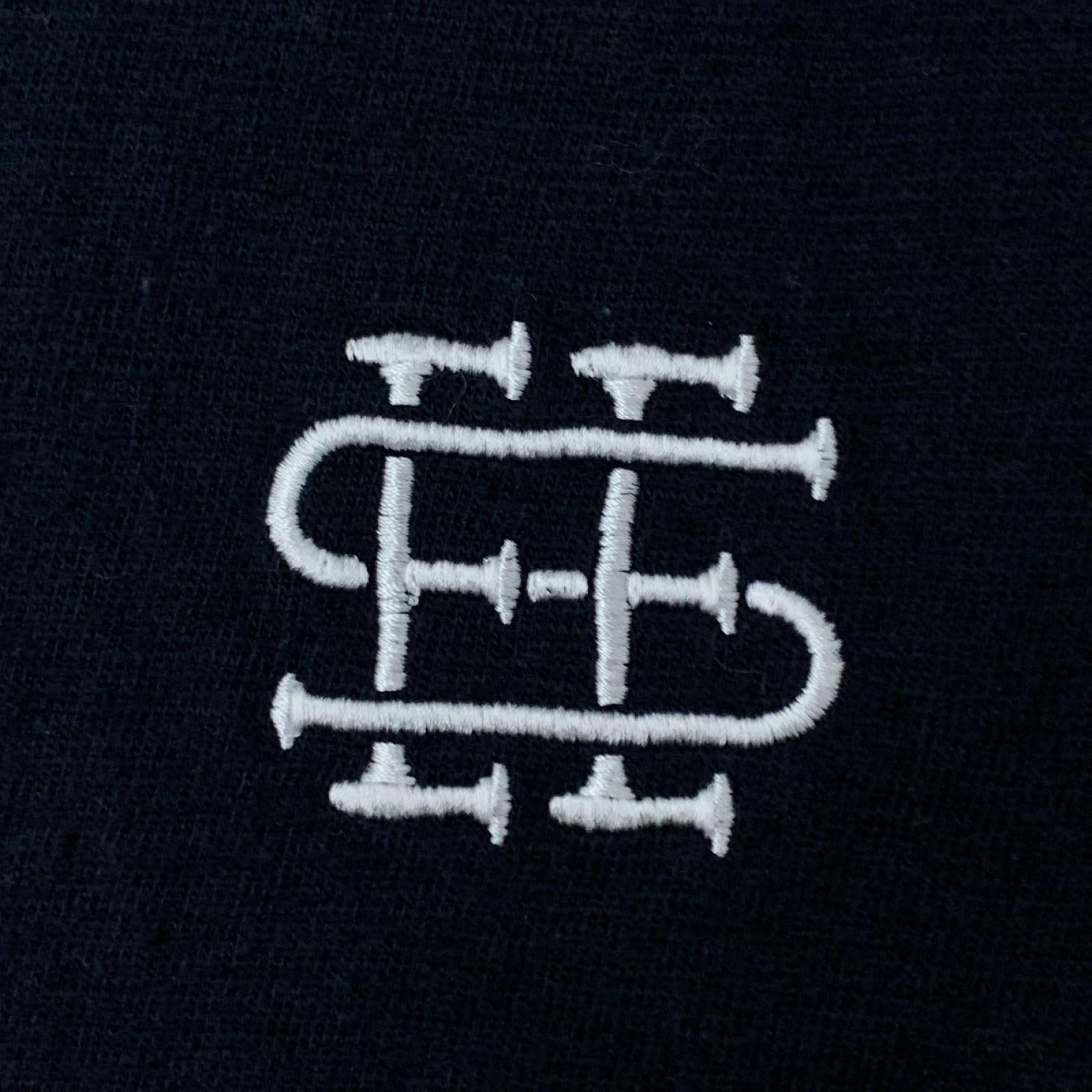 半袖Ｔシャツ SEE SEE 裾ロゴ コットンヘンプTee L ネイビー L ネイビー