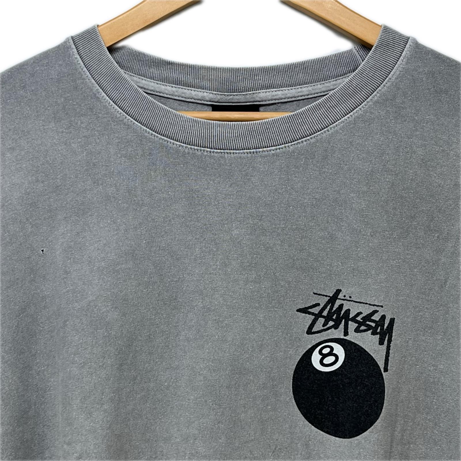 半袖Ｔシャツ STUSSY ガーメントダイ 8ボールプリントTee XXL グレー グレー