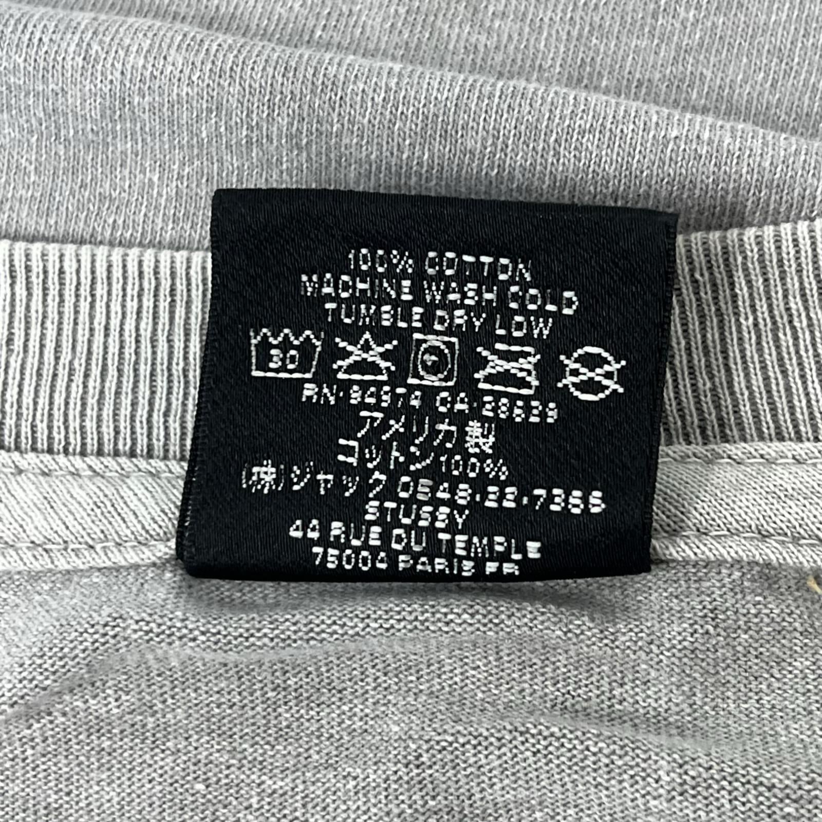 半袖Ｔシャツ STUSSY ガーメントダイ 8ボールプリントTee XXL グレー グレー