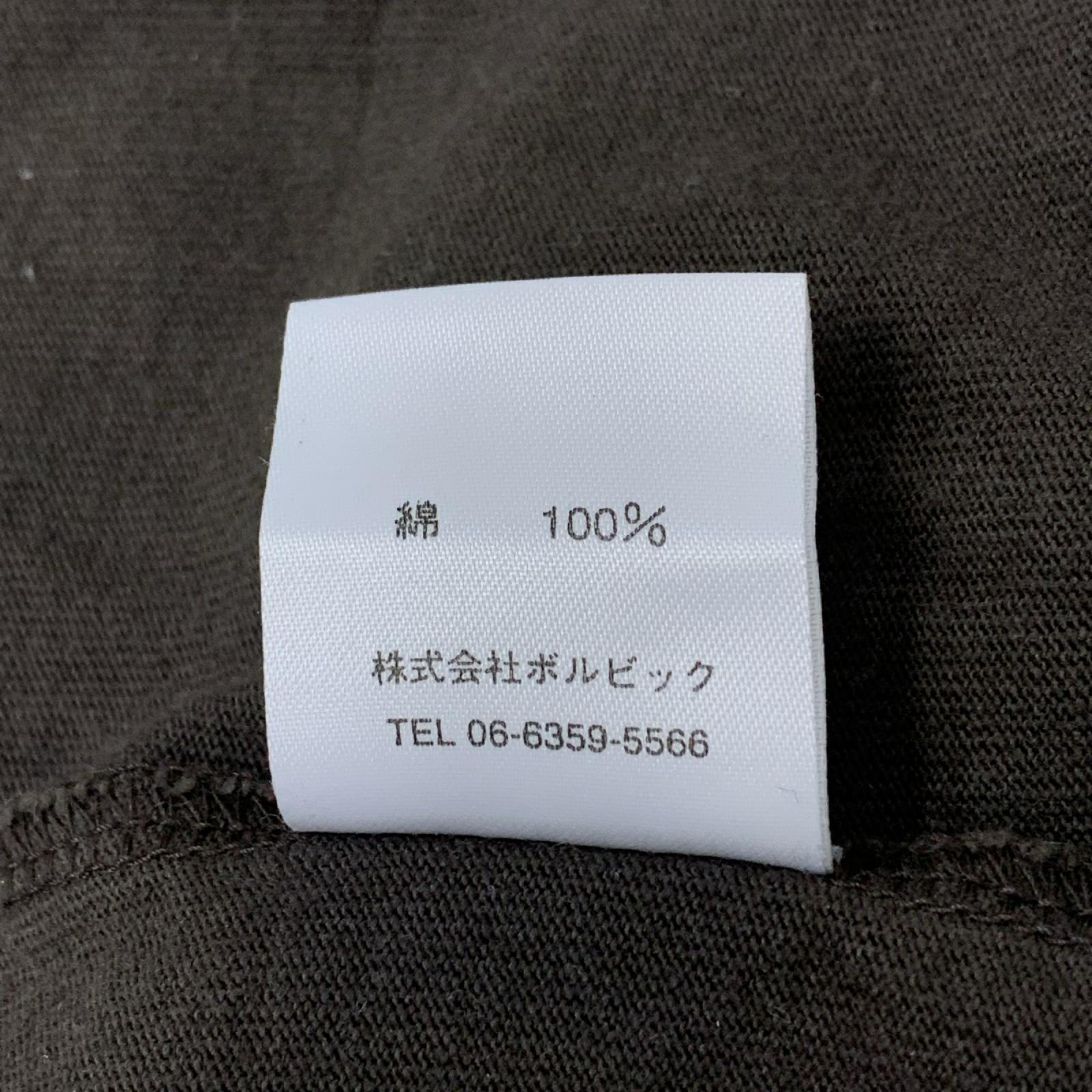 半袖Ｔシャツ Groovers ヘンリーネックプリントTee 40 ブラウン L ブラウン