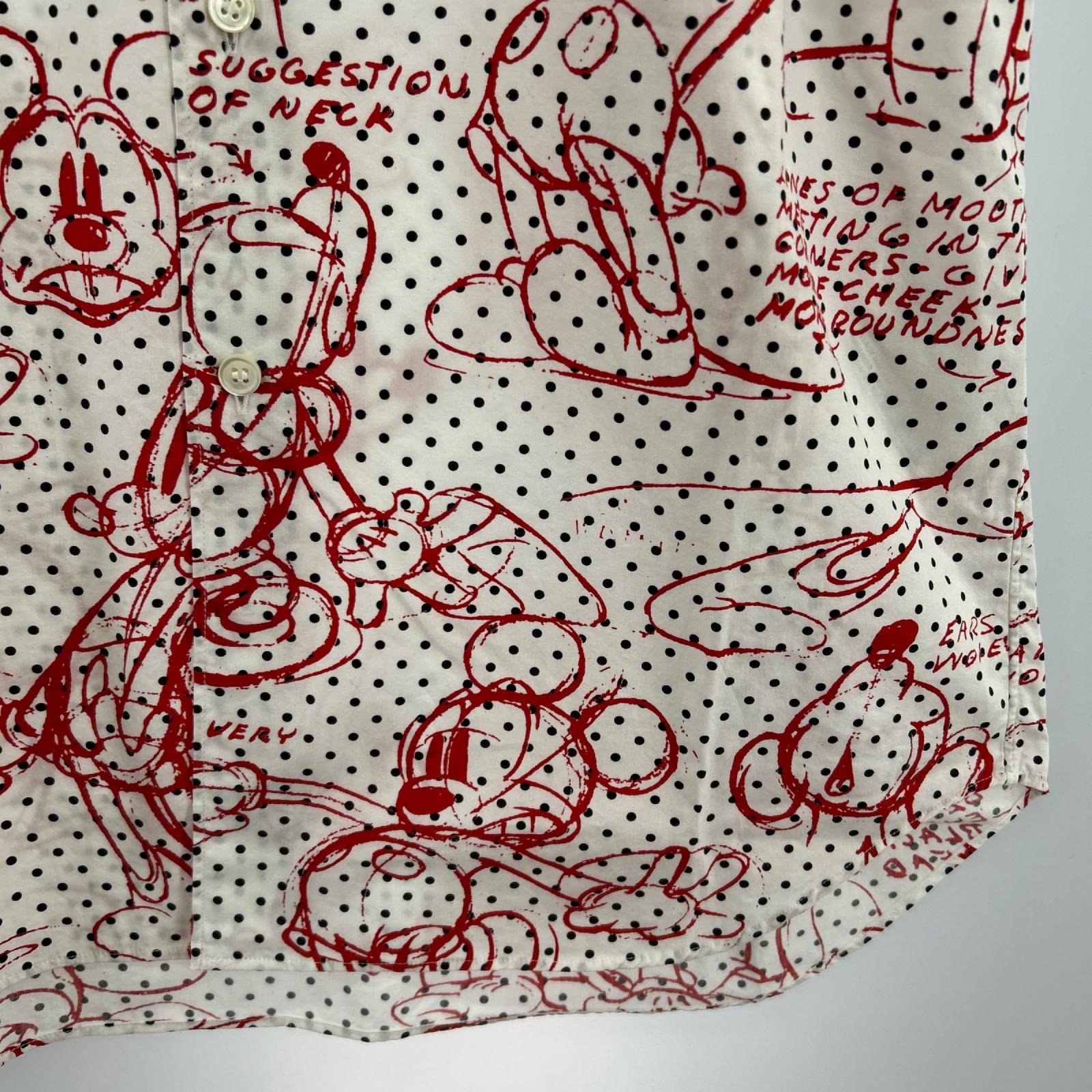 半袖シャツ Disney ﾄﾞｯﾄｼｬﾂ（XS)