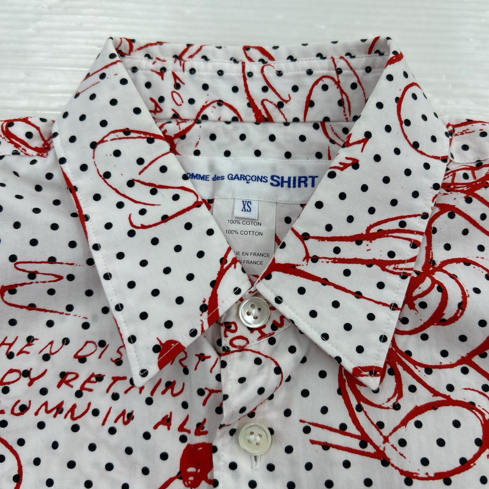 半袖シャツ Disney ﾄﾞｯﾄｼｬﾂ（XS)