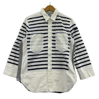 長袖シャツ SAINT JAMES ﾎﾞｰﾀﾞｰ解体再構築ｼｬﾂ（S) S