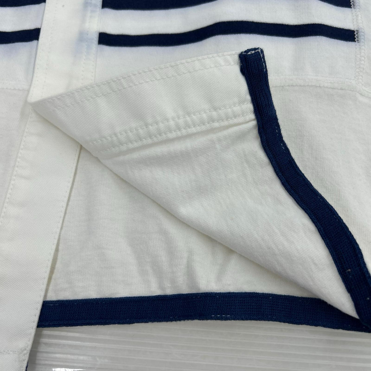 長袖シャツ SAINT JAMES ﾎﾞｰﾀﾞｰ解体再構築ｼｬﾂ（S) S