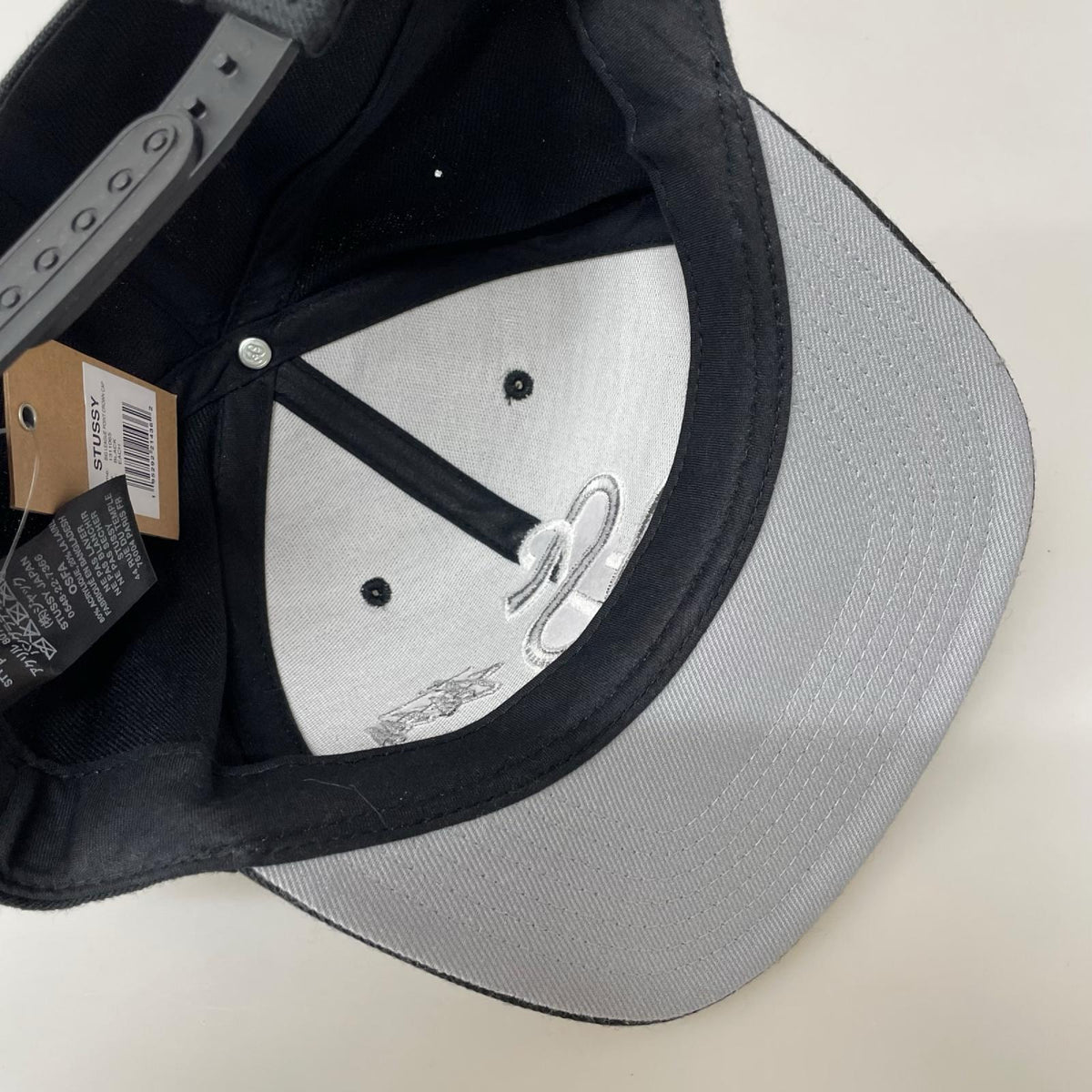 キャップ stussy big league point crown cap ブラック