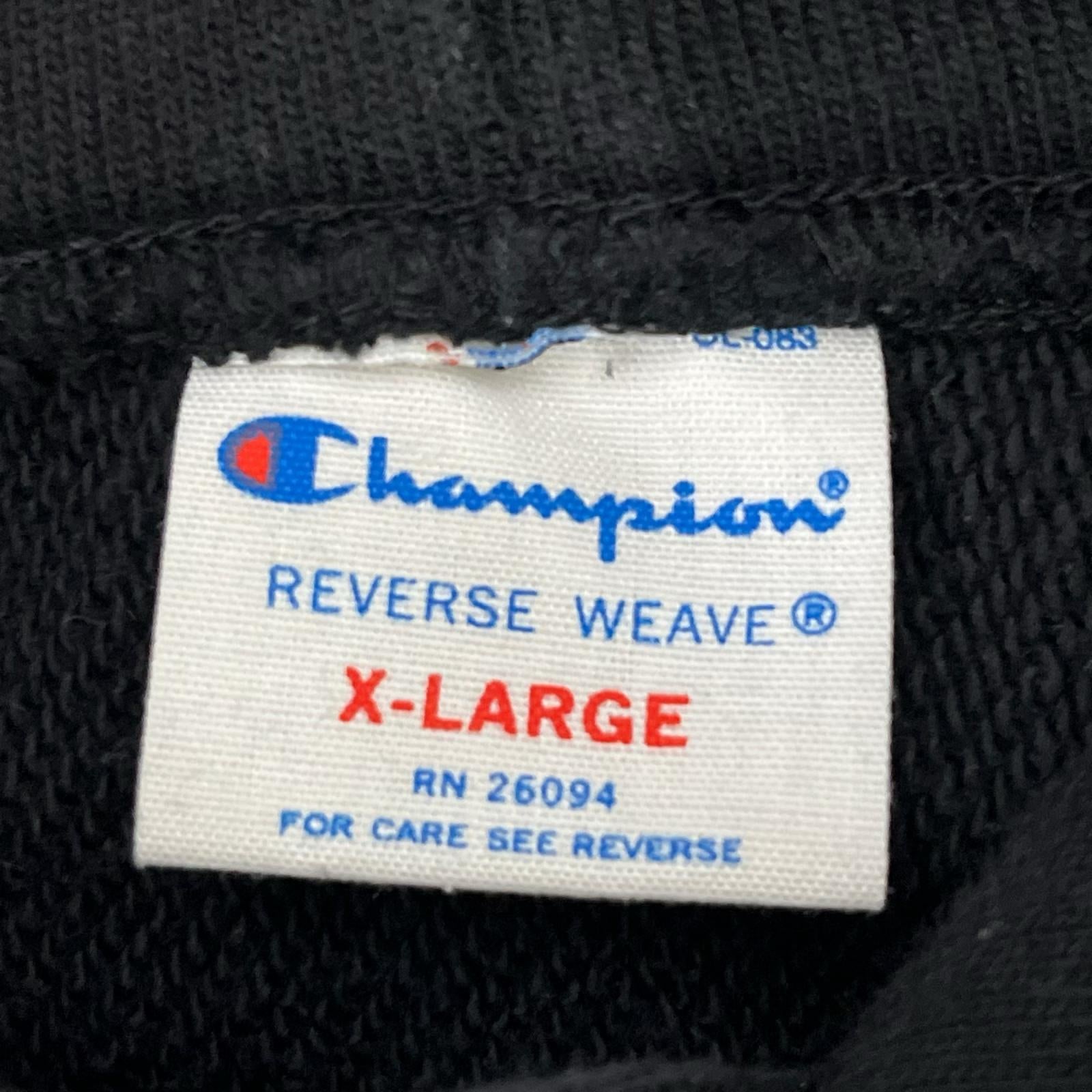 パーカー Champion ロゴ刺繍 RWパーカー XL ブラック LL