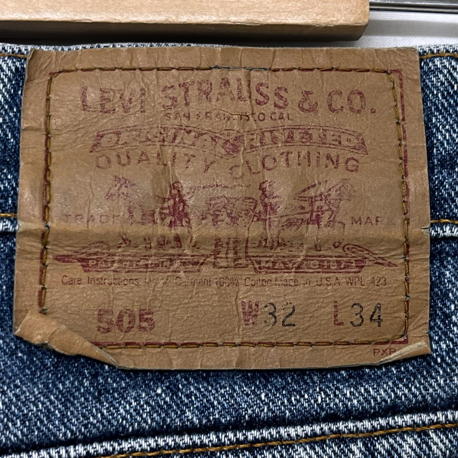 デニムパンツ Levi's 505 USA製 デニムパンツ W32L34