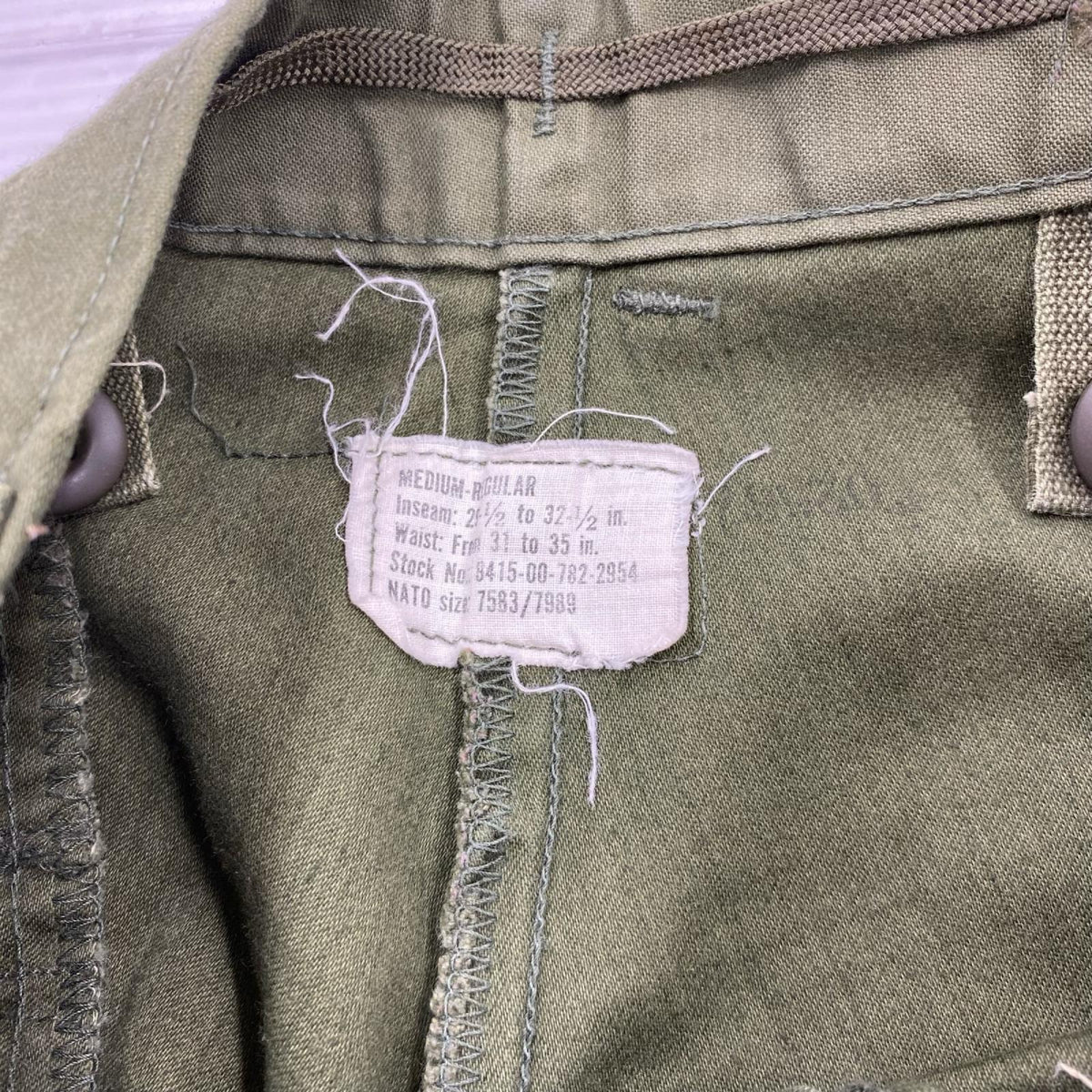 パンツ 70s U.S ARMY M-65 ﾌｨｰﾙﾄﾞﾊﾟﾝﾂ M-R ｵﾘｰﾌﾞ M
