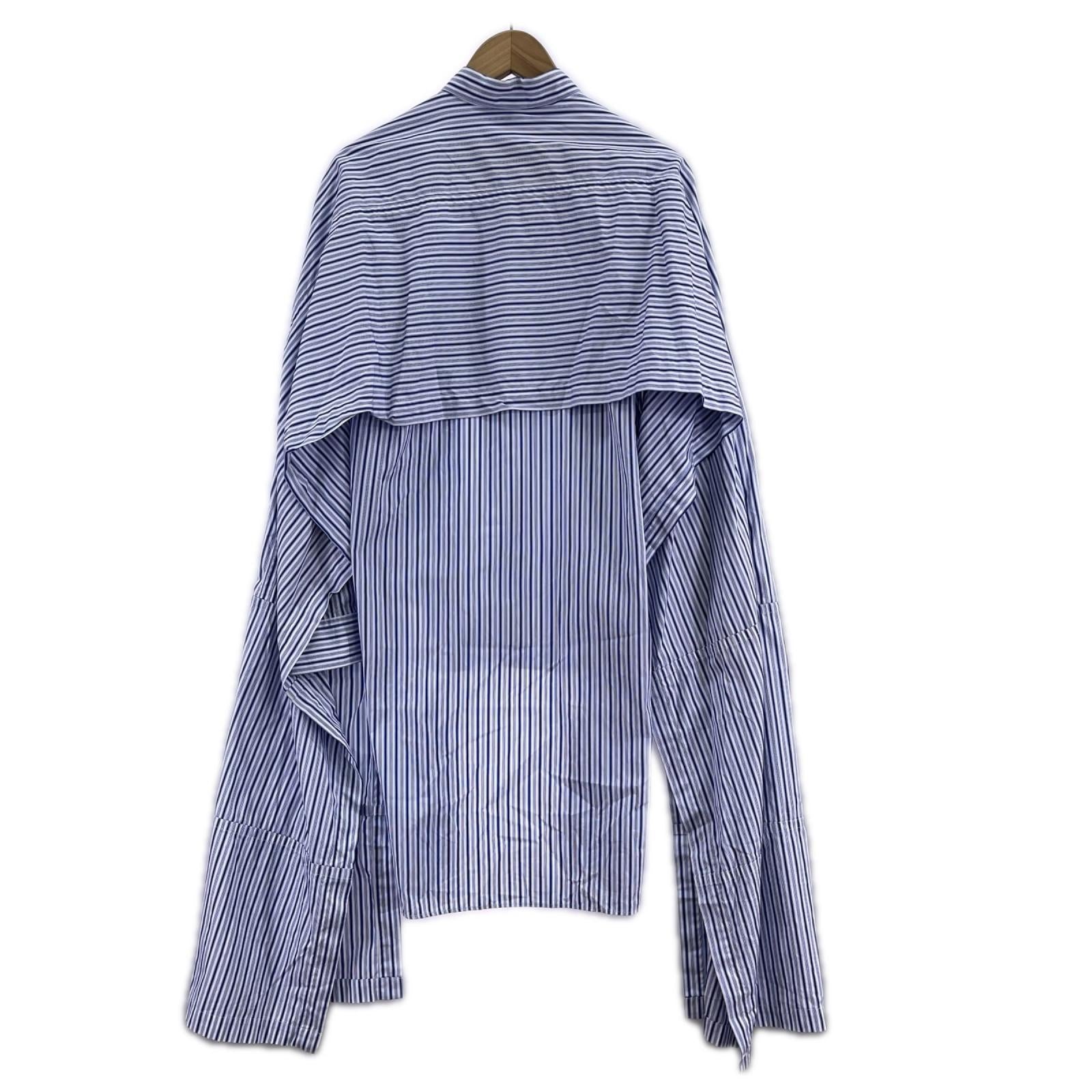 長袖シャツ COMME des GARCONS ﾃﾞｻﾞｲﾝﾄﾞｯｷﾝｸﾞﾛﾝｸﾞｼｬﾂ XS 青