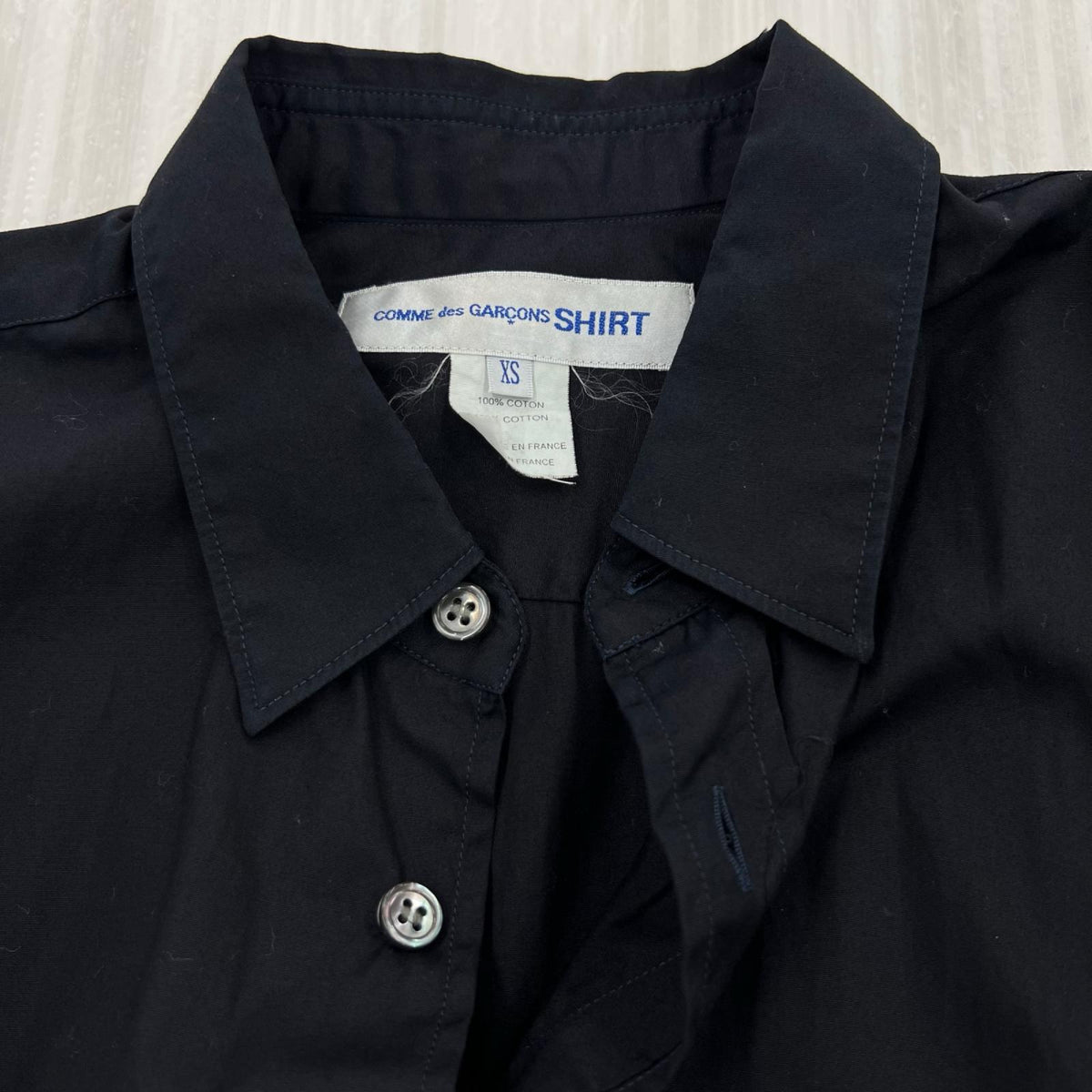 長袖シャツ COMME des GARCONS ﾃﾞｻﾞｲﾝ ｼｬﾂﾍﾞｽﾄ XS 黒 XS 黒 ブラック
