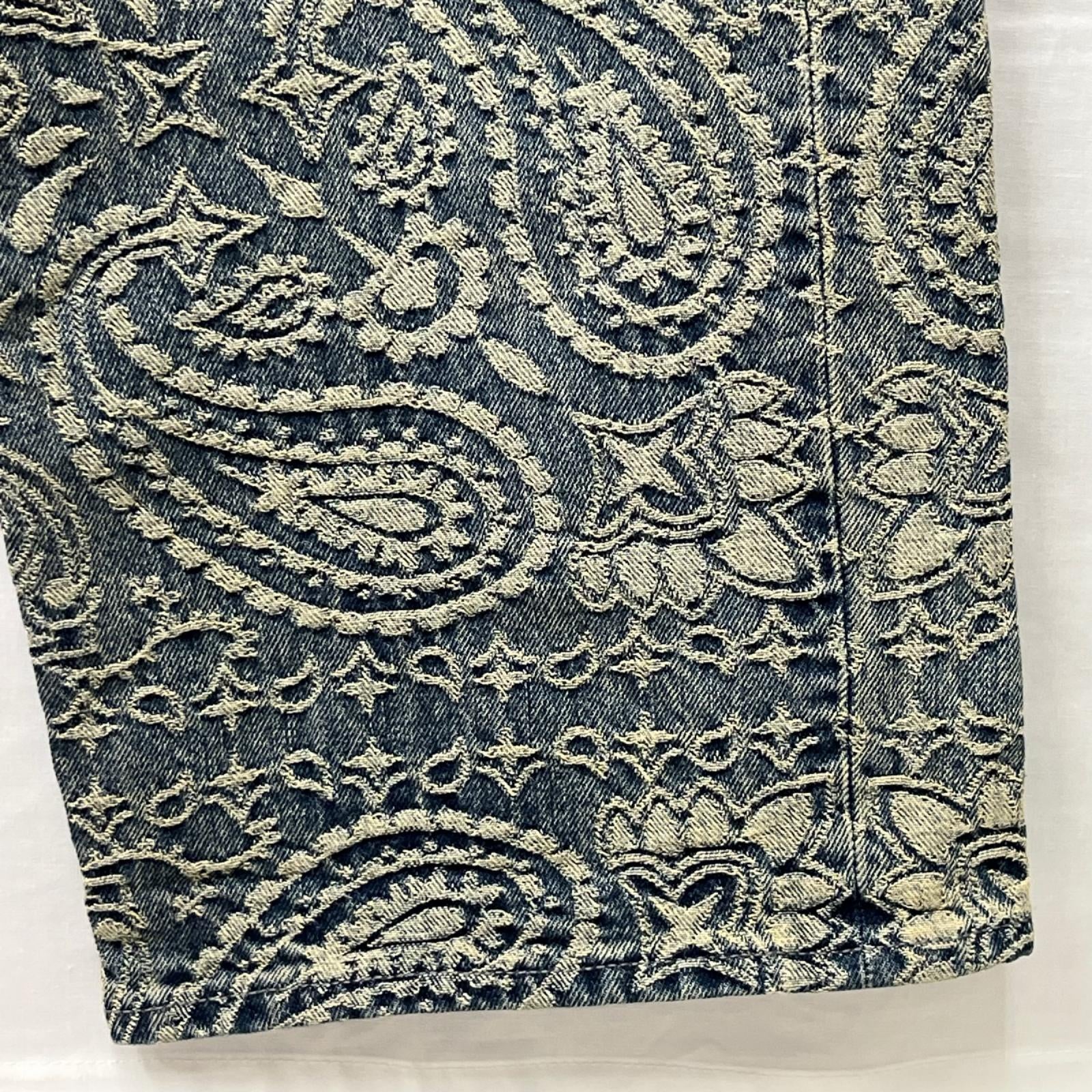 パンツ Supreme 25ss Bandana Jacquard Baggy Jean バギーデニム 32 ブルー