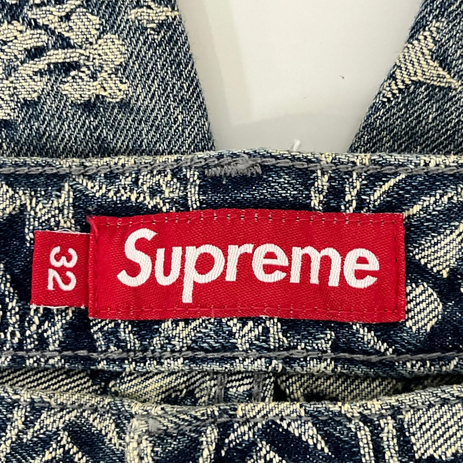 パンツ Supreme 25ss Bandana Jacquard Baggy Jean バギーデニム 32 ブルー