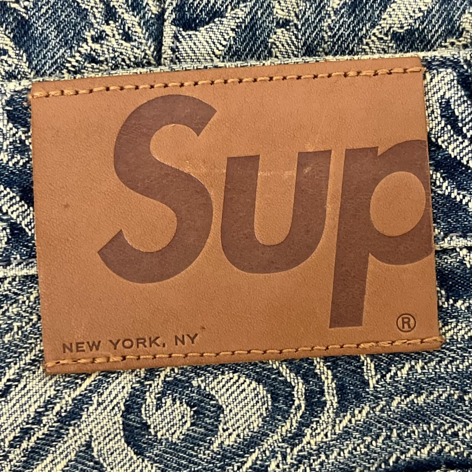 パンツ Supreme 25ss Bandana Jacquard Baggy Jean バギーデニム 32 ブルー
