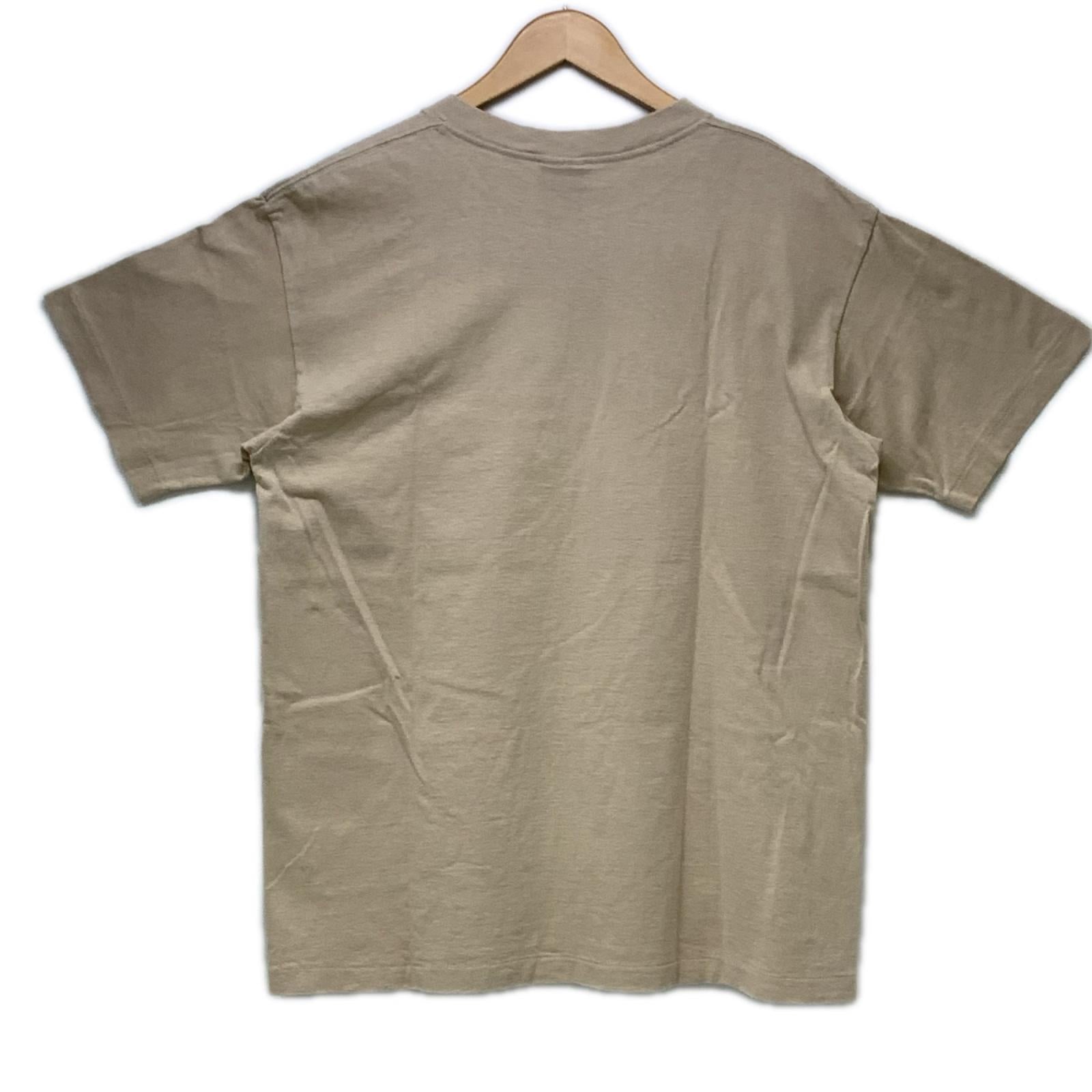 半袖Ｔシャツ STUSSY 90s 紺タグ ライオンクレスト プリントTee L ベージュ L ベージュ