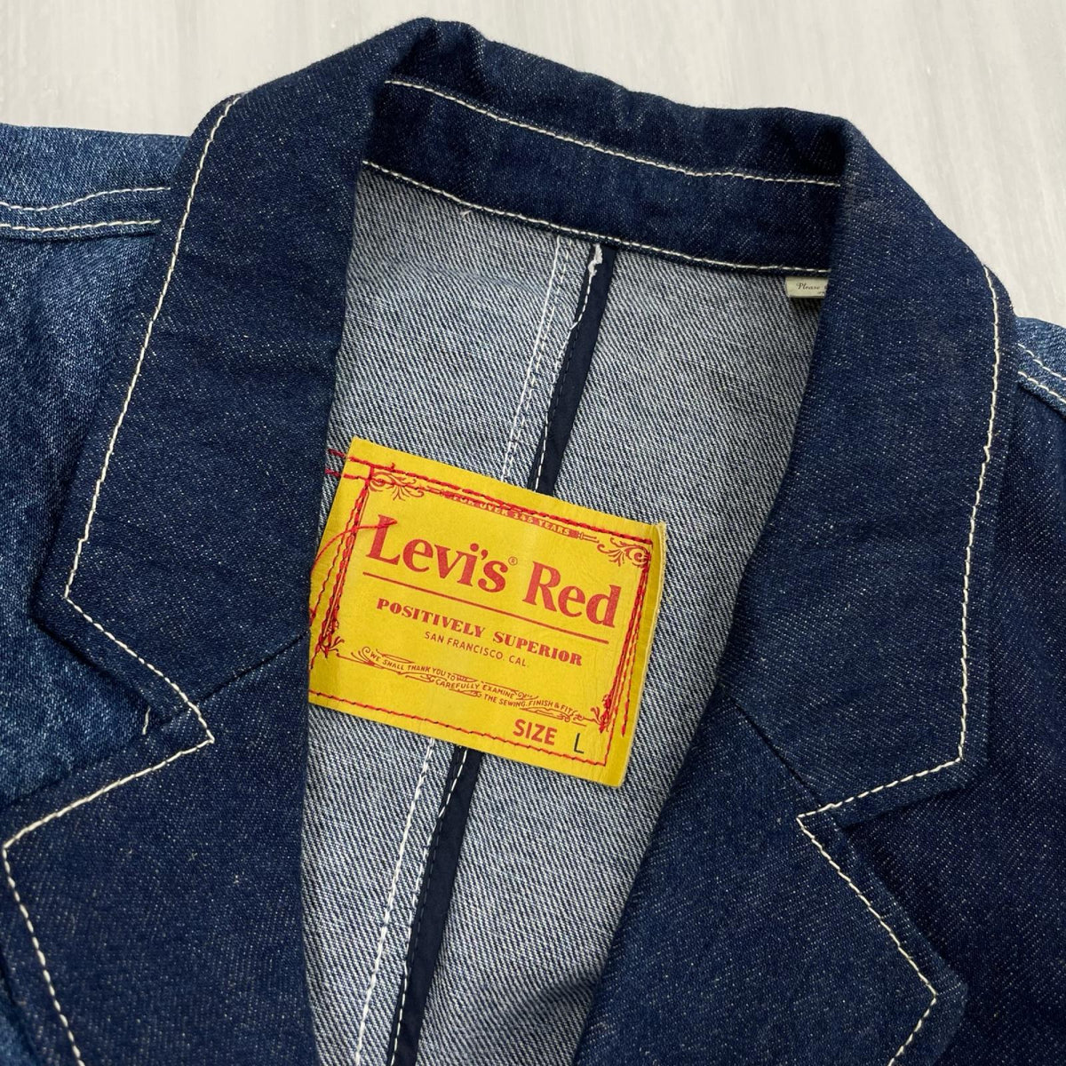 テーラードジャケット Levi's RED デニム テーラードジャケット L