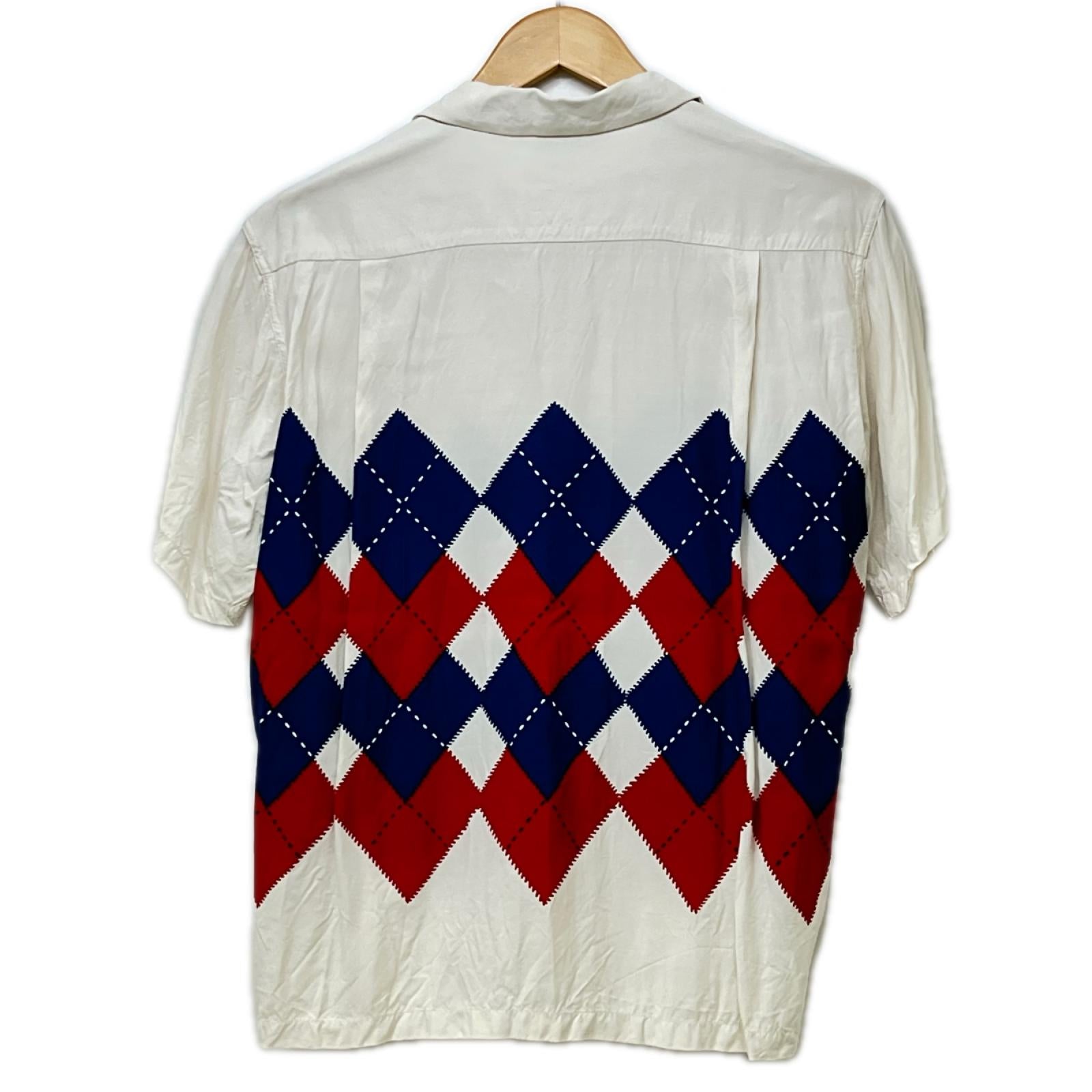 半袖シャツ star of hollywood RAYON ARGYLE SHIRT S S