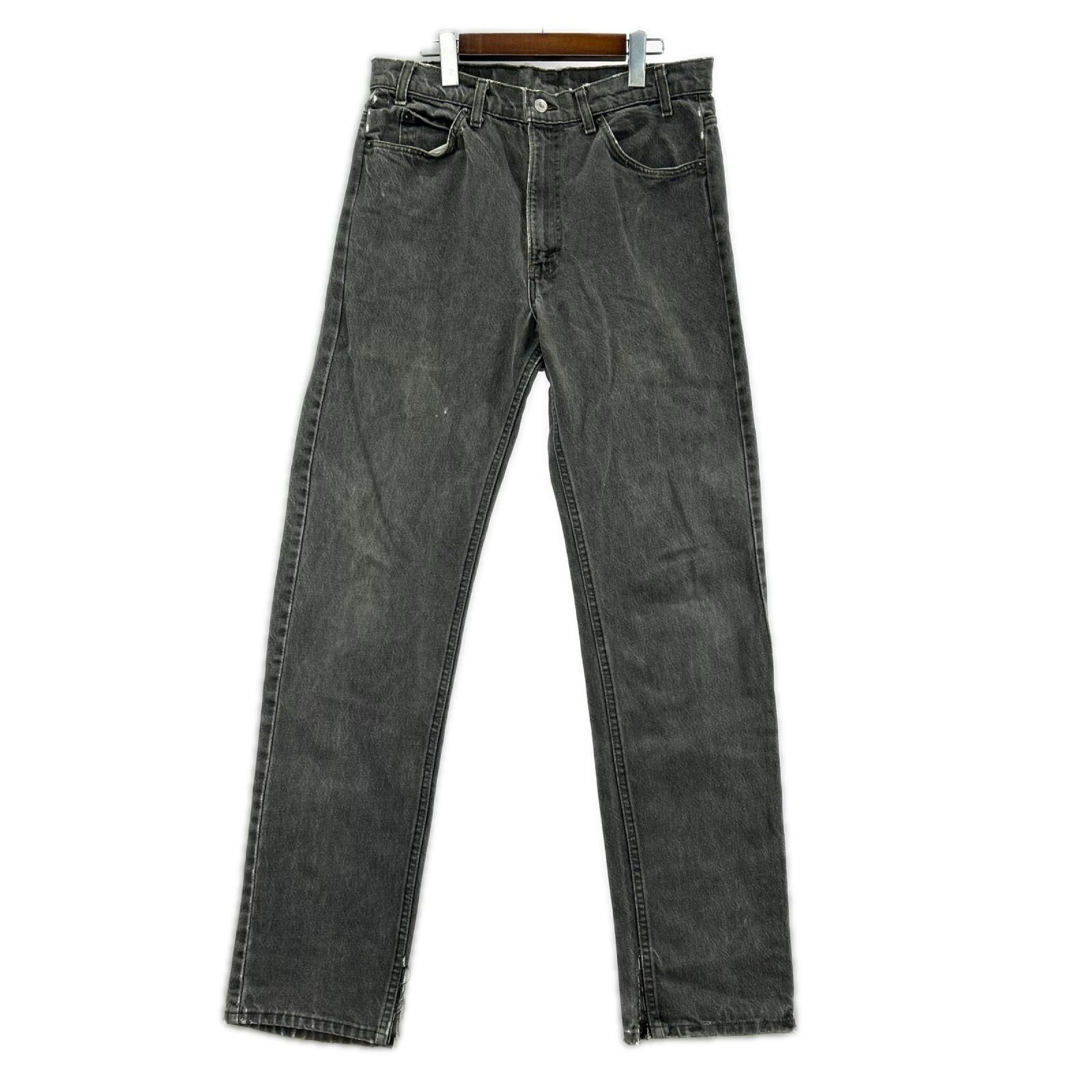 デニムパンツ Levi's 505 USA　先染め (35) ブラック