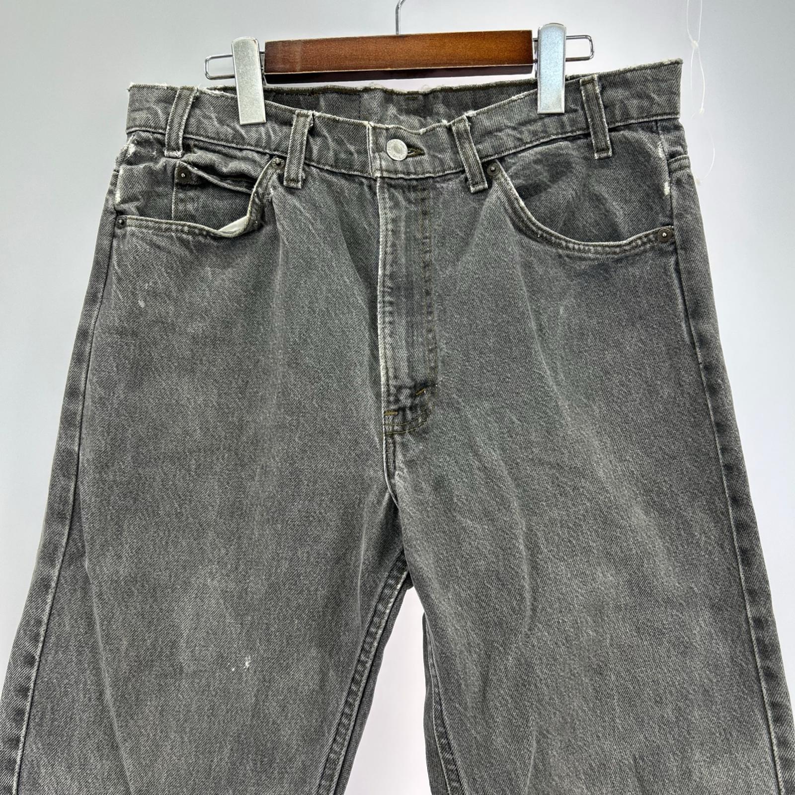デニムパンツ Levi's 505 USA　先染め (35) ブラック