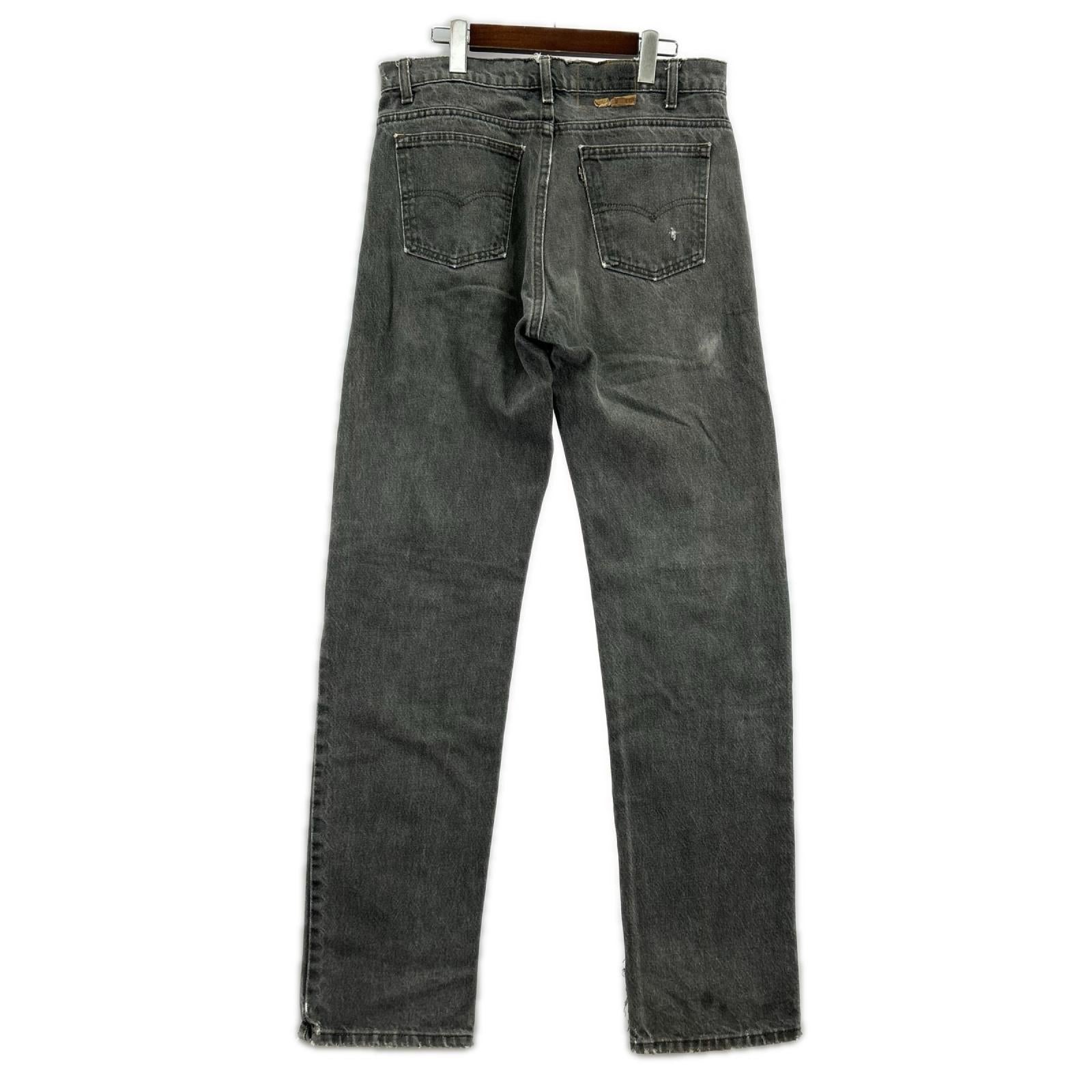 デニムパンツ Levi's 505 USA　先染め (35) ブラック