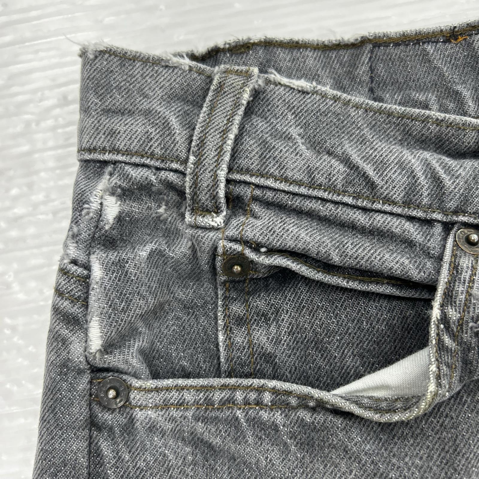 デニムパンツ Levi's 505 USA　先染め (35) ブラック