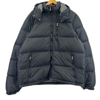 ダウンジャケット POLO RALPH LAUREN ﾌｰﾄﾞ付き 同色ﾎﾟﾆｰ ﾀﾞｳﾝｼﾞｬｹｯﾄ XXL ﾌﾞﾗｯｸ ブラック