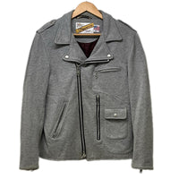 ジャケット schott コットンダブルライダースジャケット 38 グレー 38