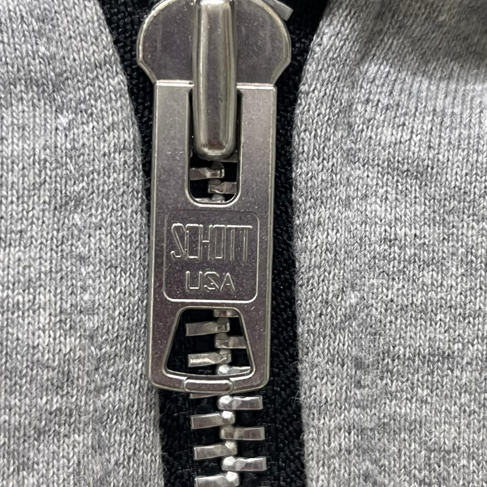 ジャケット schott コットンダブルライダースジャケット 38 グレー 38