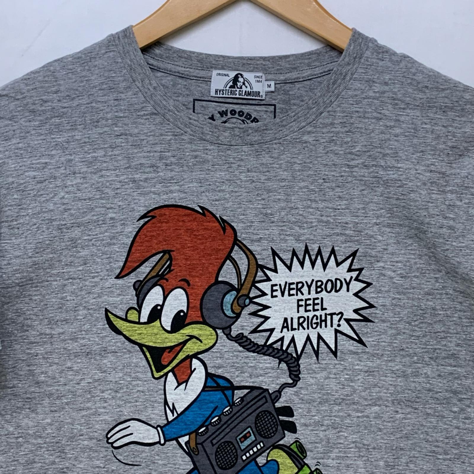 半袖Ｔシャツ HYSTERIC GLAMOUR WOODY WOODPECKER プリントTee M グレー M グレー