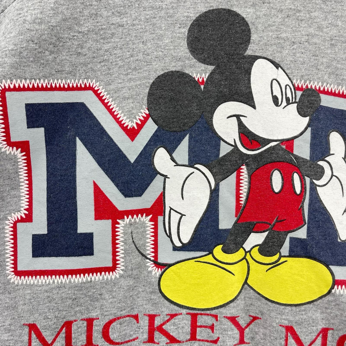 半袖Ｔシャツ 90S ミッキー プリントTシャツ グレー