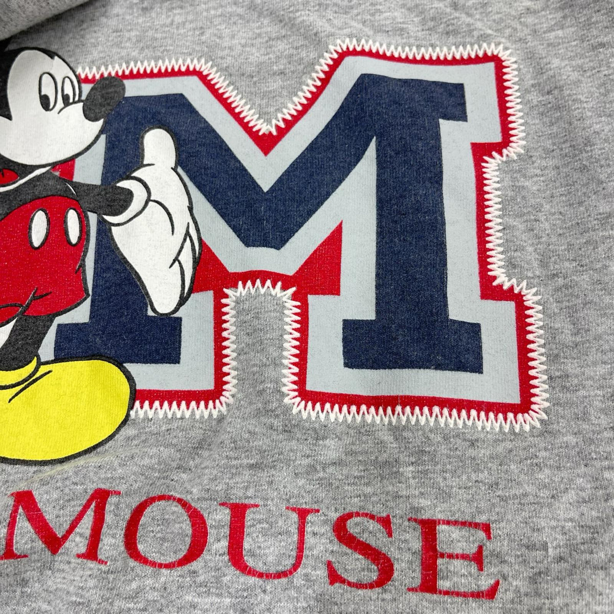 半袖Ｔシャツ 90S ミッキー プリントTシャツ グレー