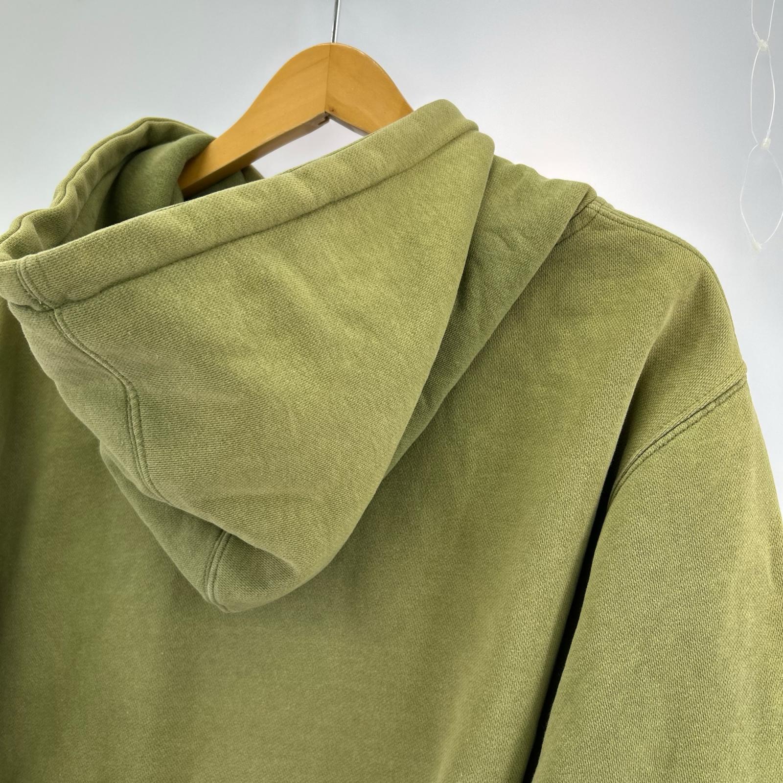 パーカー STUSSY OLD ｽｳｪｯﾄﾌﾟﾙｵｰﾊﾞｰﾊﾟｰｶｰ ｵﾘｰﾌﾞ (M) M