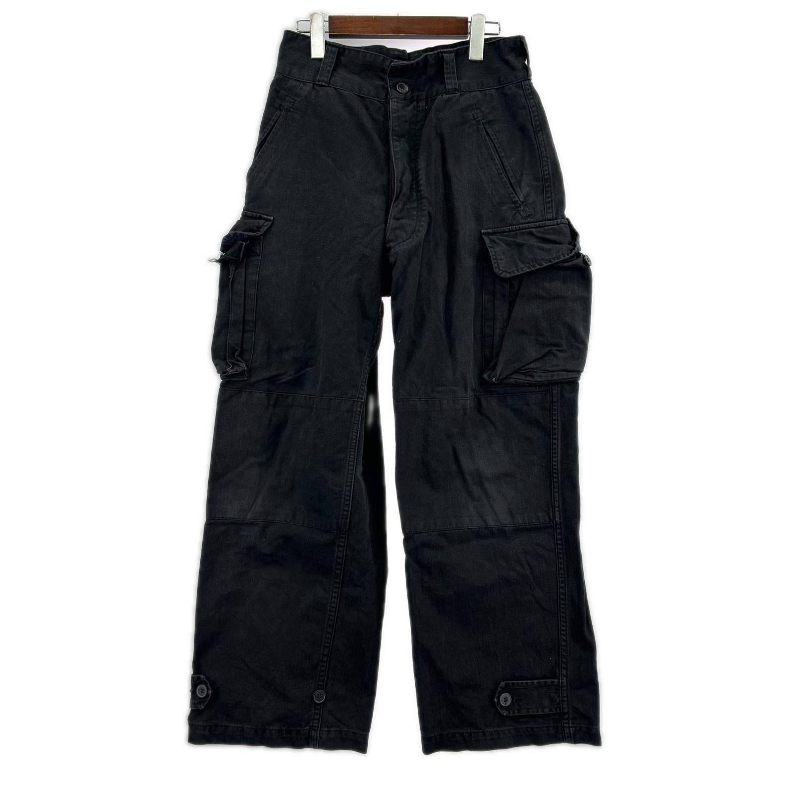 パンツ HOUSTON FRENCH MILITARY M-47 PANTS 黒 ブラック
