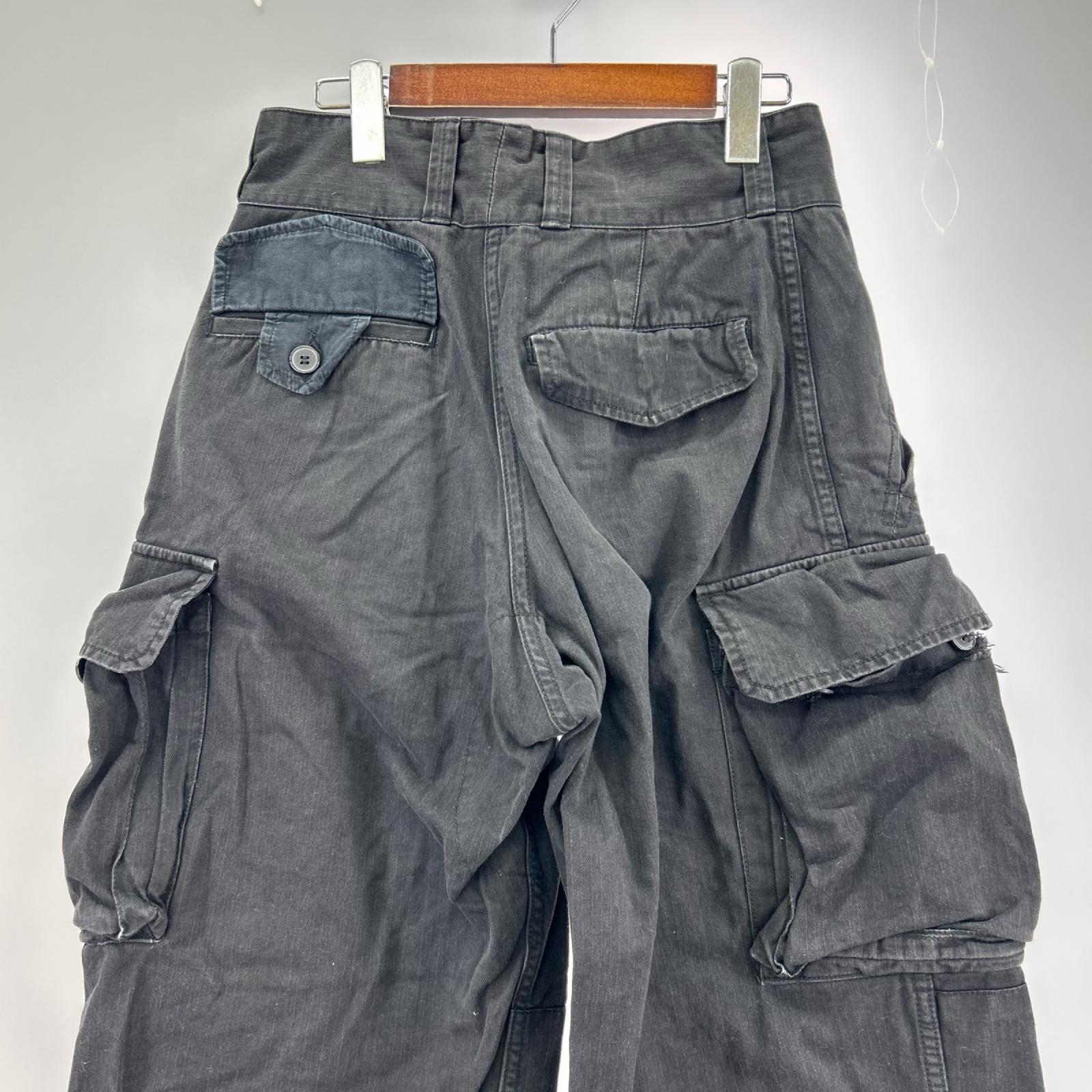 パンツ HOUSTON FRENCH MILITARY M-47 PANTS 黒 ブラック