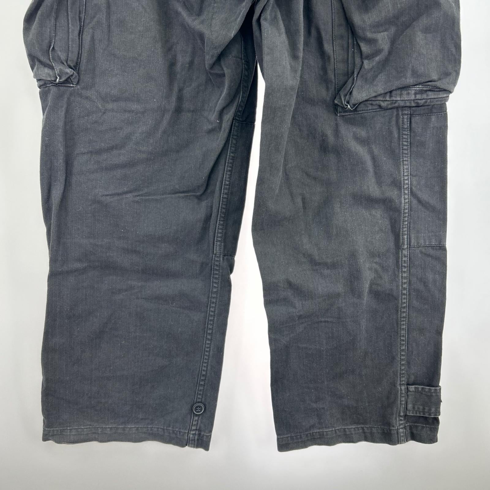 パンツ HOUSTON FRENCH MILITARY M-47 PANTS 黒 ブラック