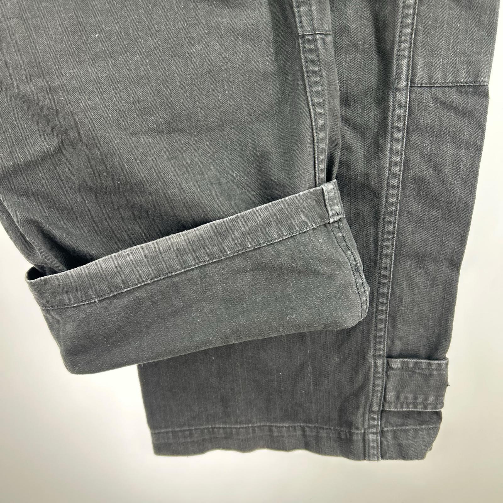 パンツ HOUSTON FRENCH MILITARY M-47 PANTS 黒 ブラック