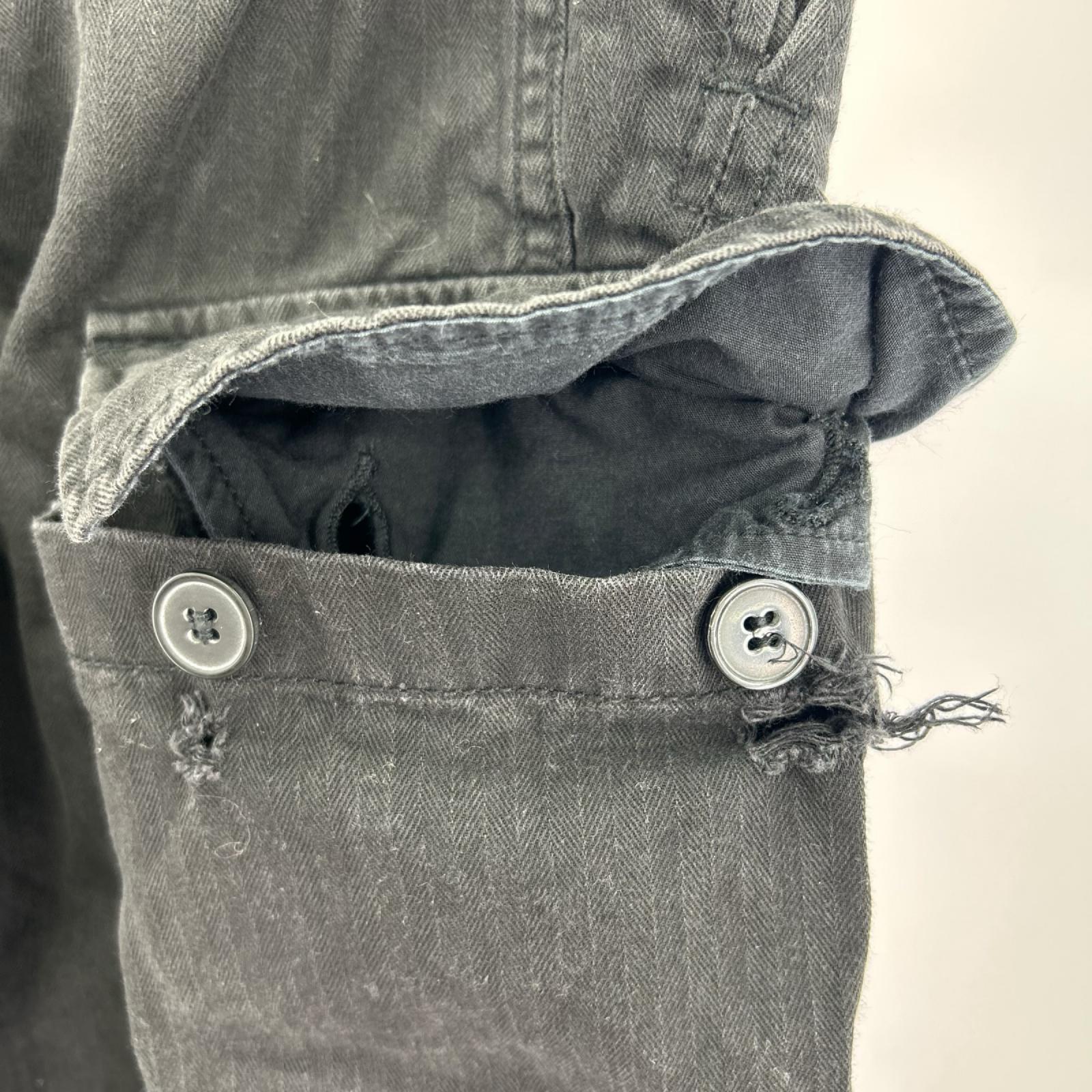 パンツ HOUSTON FRENCH MILITARY M-47 PANTS 黒 ブラック
