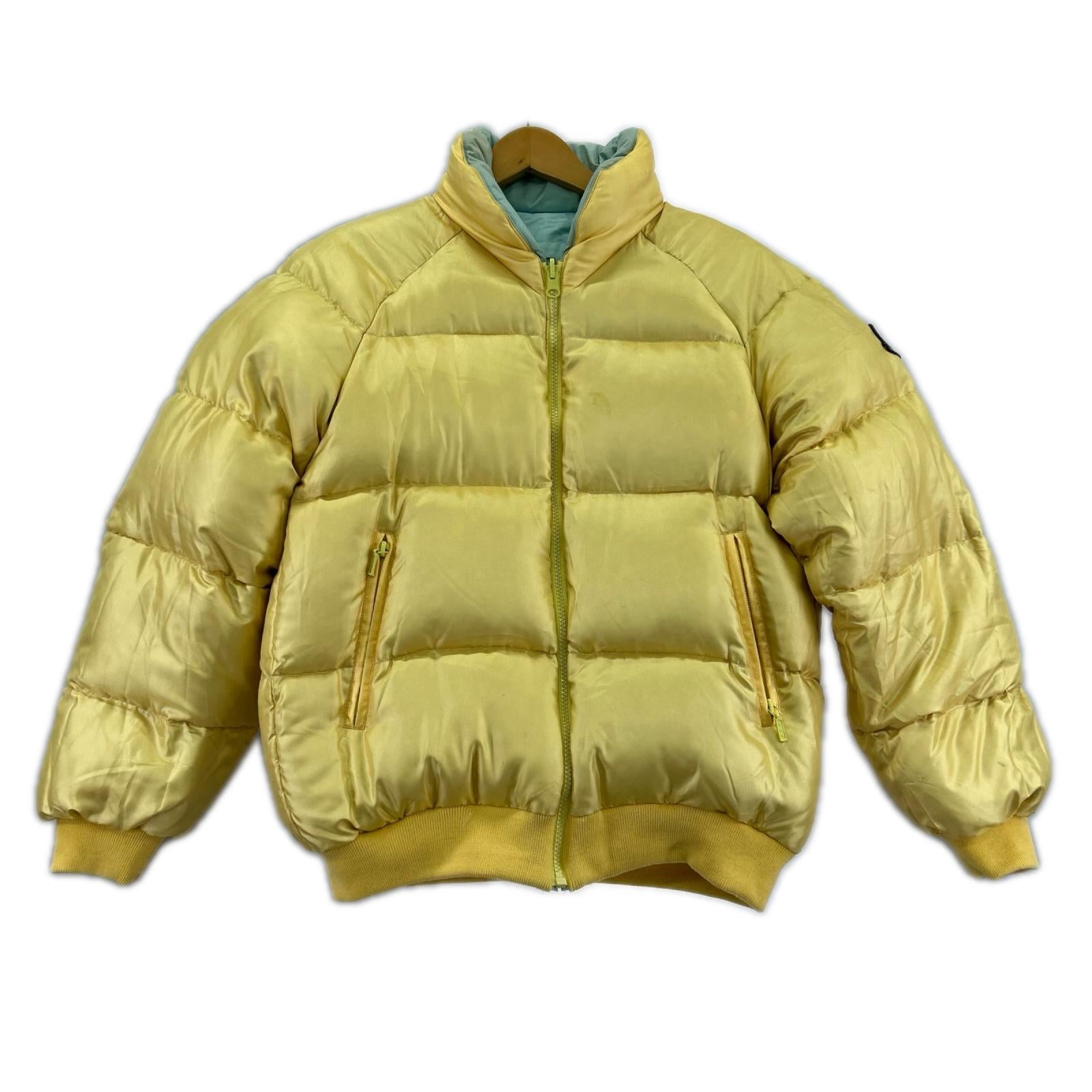 ダウンジャケット MONCLER ｱｼｯｸｽ社 ﾀﾞｳﾝｼﾞｬｹｯﾄ 黄 (-)