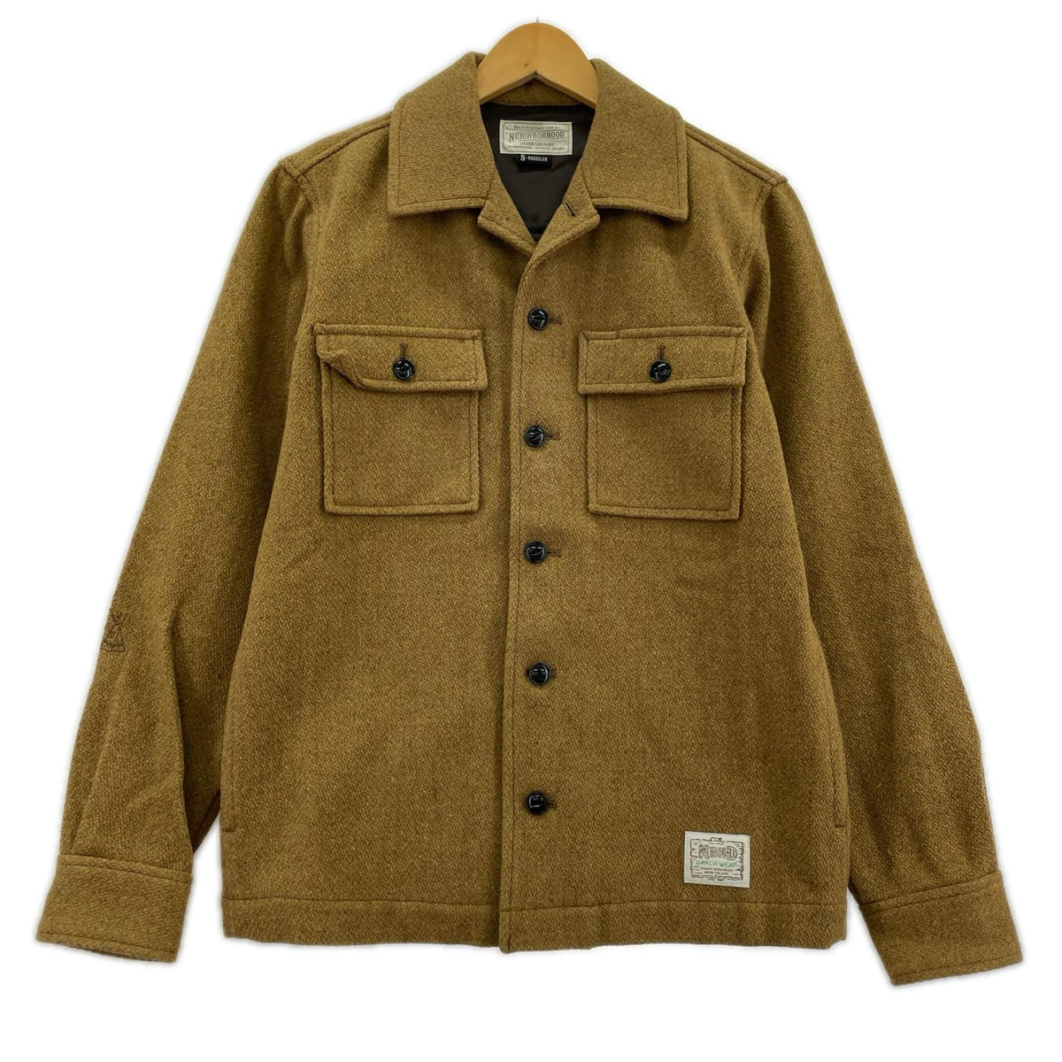ジャケット CPO SOLID WE-SHIRT 茶 S S