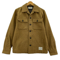ジャケット CPO SOLID WE-SHIRT 茶 S S
