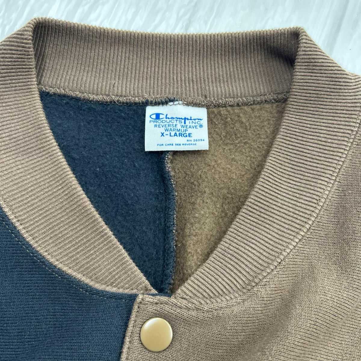 カーディガン Champion ﾊﾞｲｶﾗｰｽｳｪｯﾄｶｰﾃﾞｨｶﾞﾝ (XL) ﾈｲﾋﾞｰ/ﾌﾞﾗｳﾝ