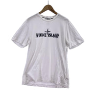 半袖Ｔシャツ STONE ISLAND ﾓｰｼｮﾝﾛｺﾞ S/S TEE 白 L ホワイト